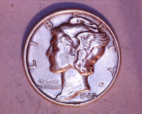 1940 MERCURY DIME  XF  *** 211-6