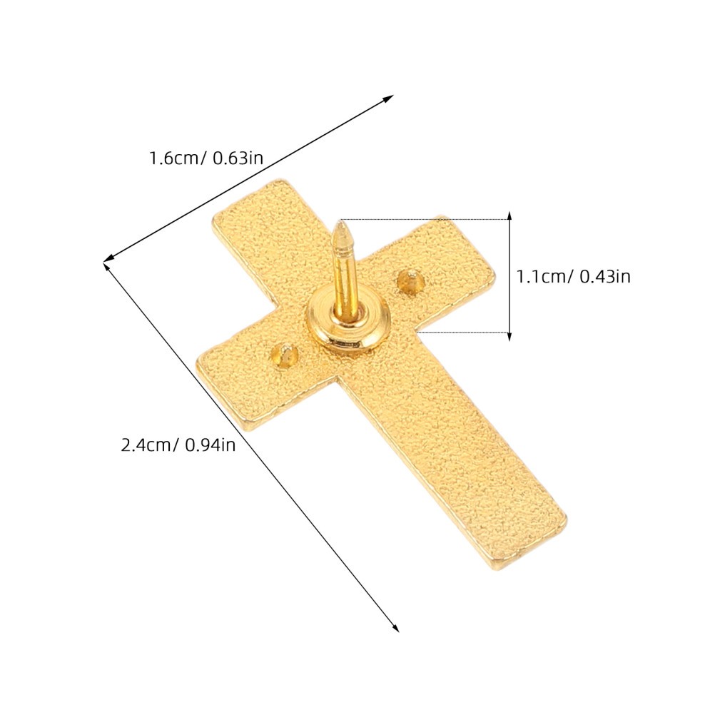 18 pcs Cross Lapel Pin for Men and Women, Christian Religious Faith Brooch image 6