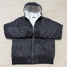 Pajar Maxwell Lightweight Reversible Bomber Puffer Jacket Black White Men's M