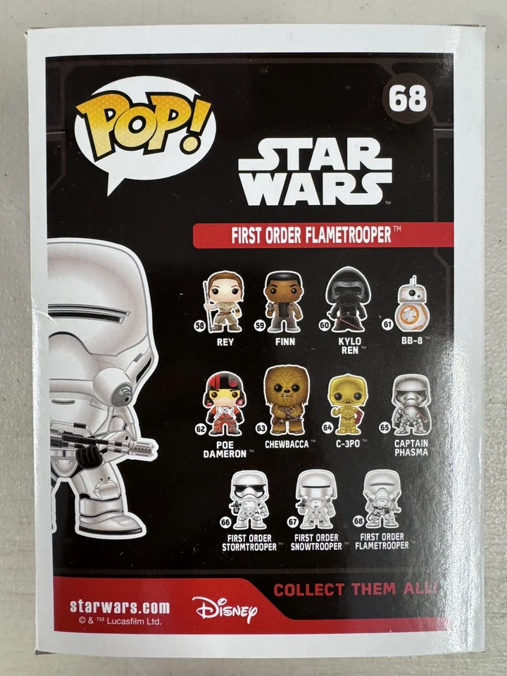 First Order Flametrooper 68 ~ Star Wars: El Despertar de la Fuerza ~ Vinilo Funko Pop Foto 3 de 4