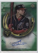 2019 Topps Triple Threads Rookie Emerald 28/50 Carter Kieboom #RAU-CK Auto 13c1