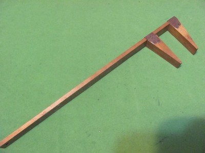 Antique/Vintage Wood & Metal Shoe Sizer Measurer Rule.