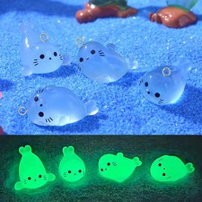 10pc Resin Seal Pup Charms Luminous Animal Pendant DIY Earring Bracelet Jewelry