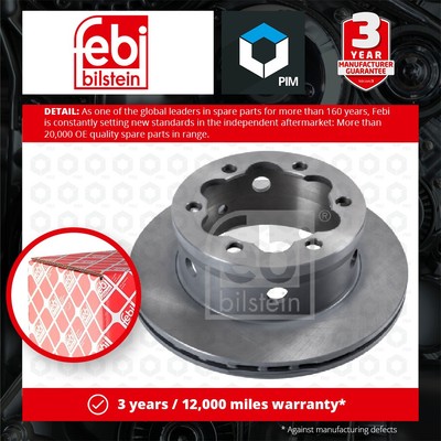 2x Brake Discs Pair Vented fits MERCEDES SPRINTER 904 2.3 Rear 95 to 06 285mm