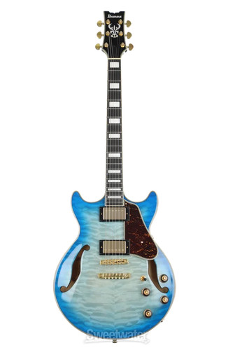 Ibanez Am93qm Artcore Expressionist Electric Guitar Jet Blue Burst