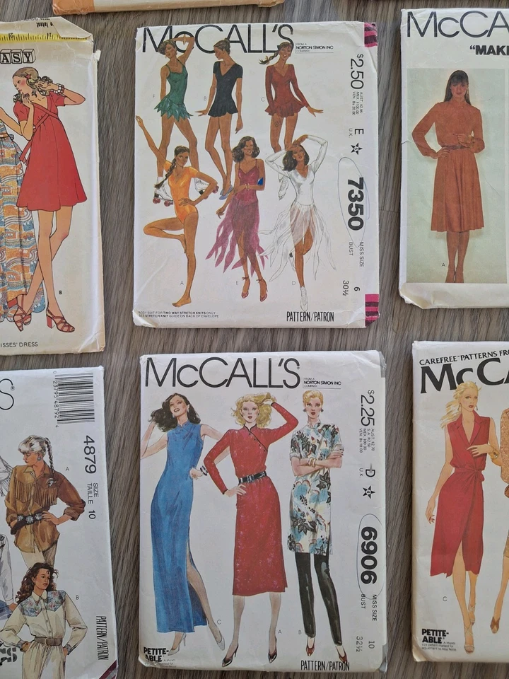 Lote vintage de 8 patrones de costura artesanal McCall's. vestido, leotardo, negocios. Foto 4 de 4