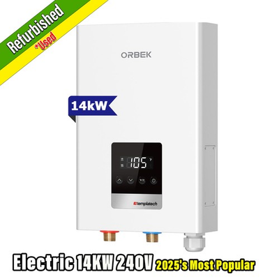 #ad ORBEK 14kW Tankless Water Heater Electric On Demand Certified Refurbished $162.99