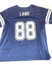 Dallas Cowboys Cee Dee Lamb Jersey #18 Size XL Navy Blue NFL Authentic 7022 W