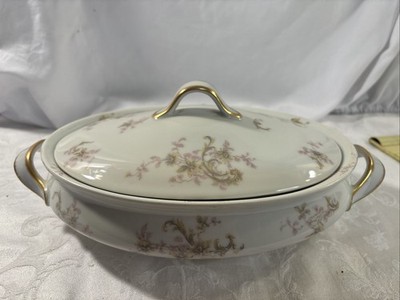 Haviland Limoges France Springtime Covered Vegetable Serving Dish