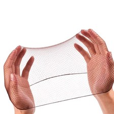 Hair Net 100 PCS 22 Inches Elastic Mesh Food Service Ballet Bun Brown
