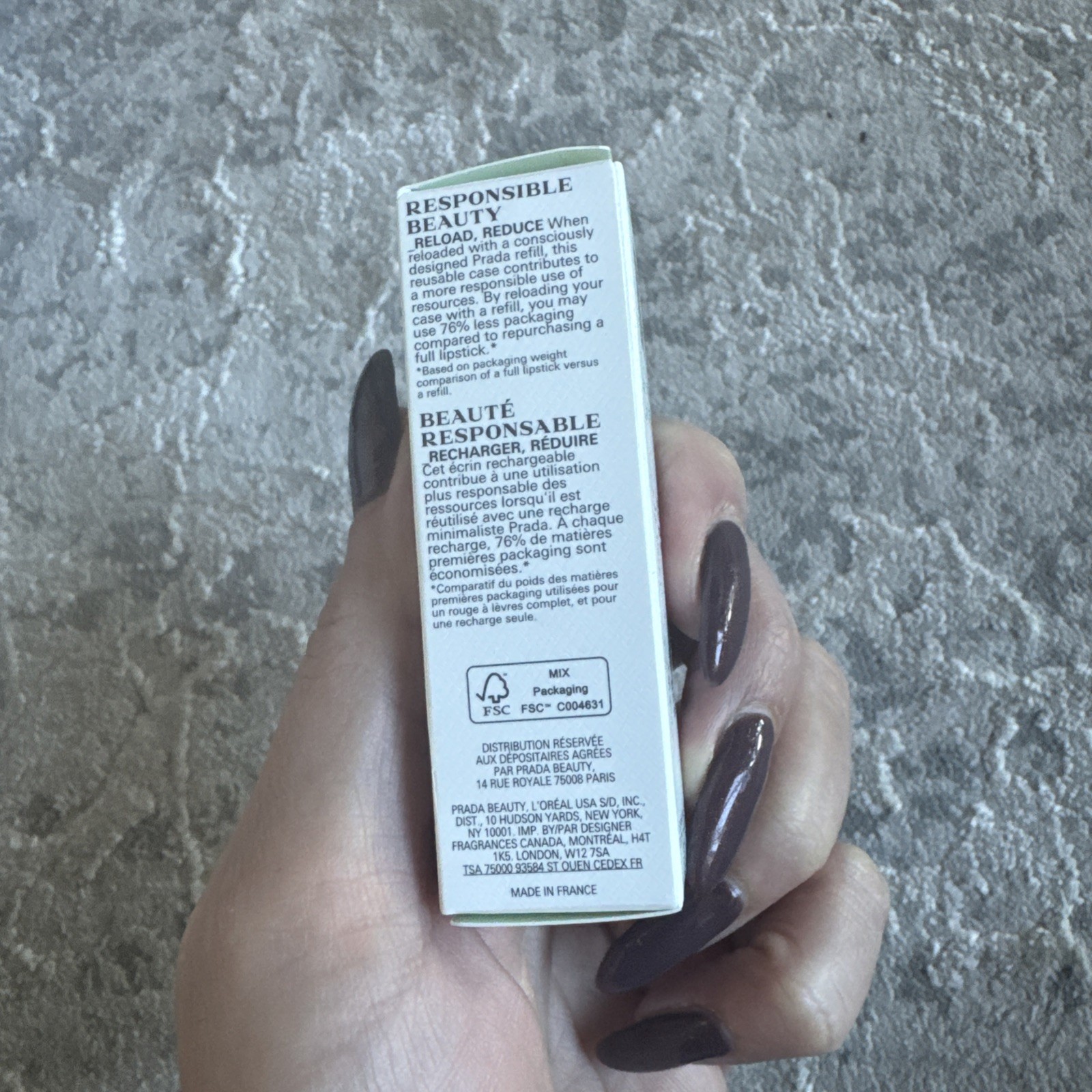 Prada Beauty Prada Light Glowing Lip Oil Stick, U016 Rose | NEW Authentic