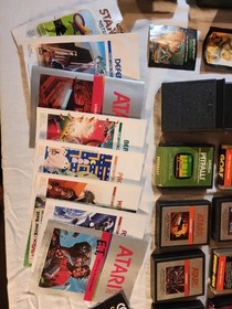 Atari 2600 System Bundle w/ 4 Controllers 15 games Extras Not Tested