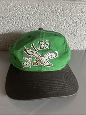 Vintage Philadelphia Eagles Snapback Hat Drew Pearson Green NFL Cap 80’s