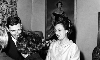 Mar�a del Pilar de Borbon Don Luis Gomez-Acebo at their wedding Li- Old Photo 17