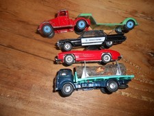 Pakiet starych zabawek Benbros Tekno Dinky Corgi Toys Police Truck Mercedes ciężarówka