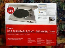 ION TTUSB05 USB Turntable and Vinyl to Digital MP3 Converter NEW CLOSED BOX