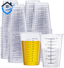 Disposable Plastic Measuring Cups For Baking Cooking Resin Mixing 50 Count New Disposable Plastic Measuring Cups For Baking Cooking Resin Mixing 50 Count New