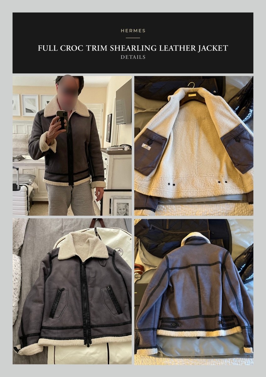 Ultimate Ultra-Rare $100K HERMES Extensive Crocodile Shearling