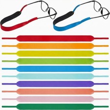 Frienda 10 Pcs Neoprene Floating Sunglasses Straps Bright 40cm