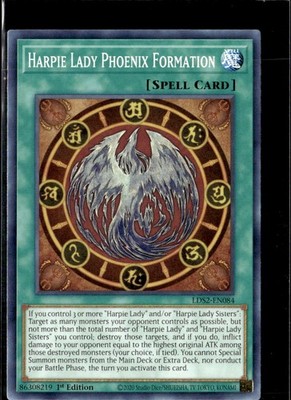 Yu-Gi-Oh! Harpie Lady Phoenix Formation LDS2-EN084 1st Edition Non Holo