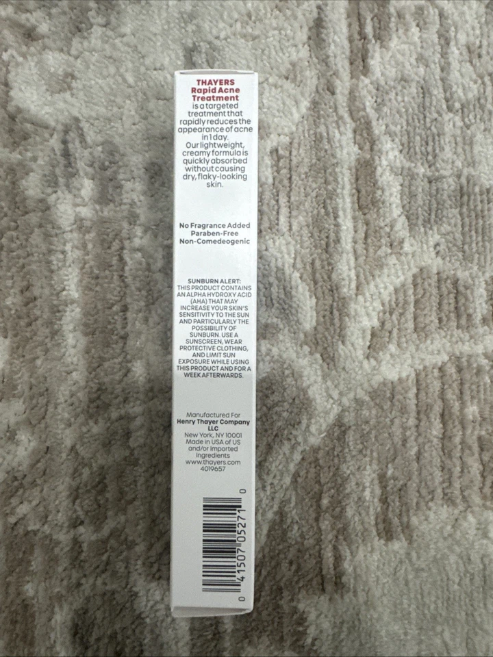 Tratamiento rápido para el acné Thayers 10 % azufre 4 % niacinamida 2,5 % ácido glicólico 0,68 oz Foto 2 de 3