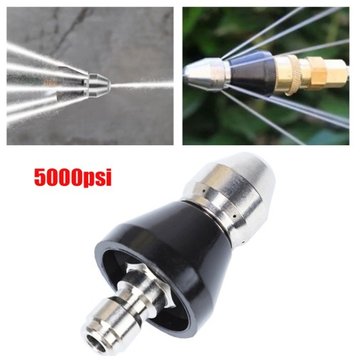 #ad #ad Sewer Cleaning Tool High pressure Nozzle 5000psi Pipe 1 4 Inch Connector New $9.75