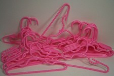 12 PINK Doll Clothes Hangers 1 Dozen For 18" American Girl Debs