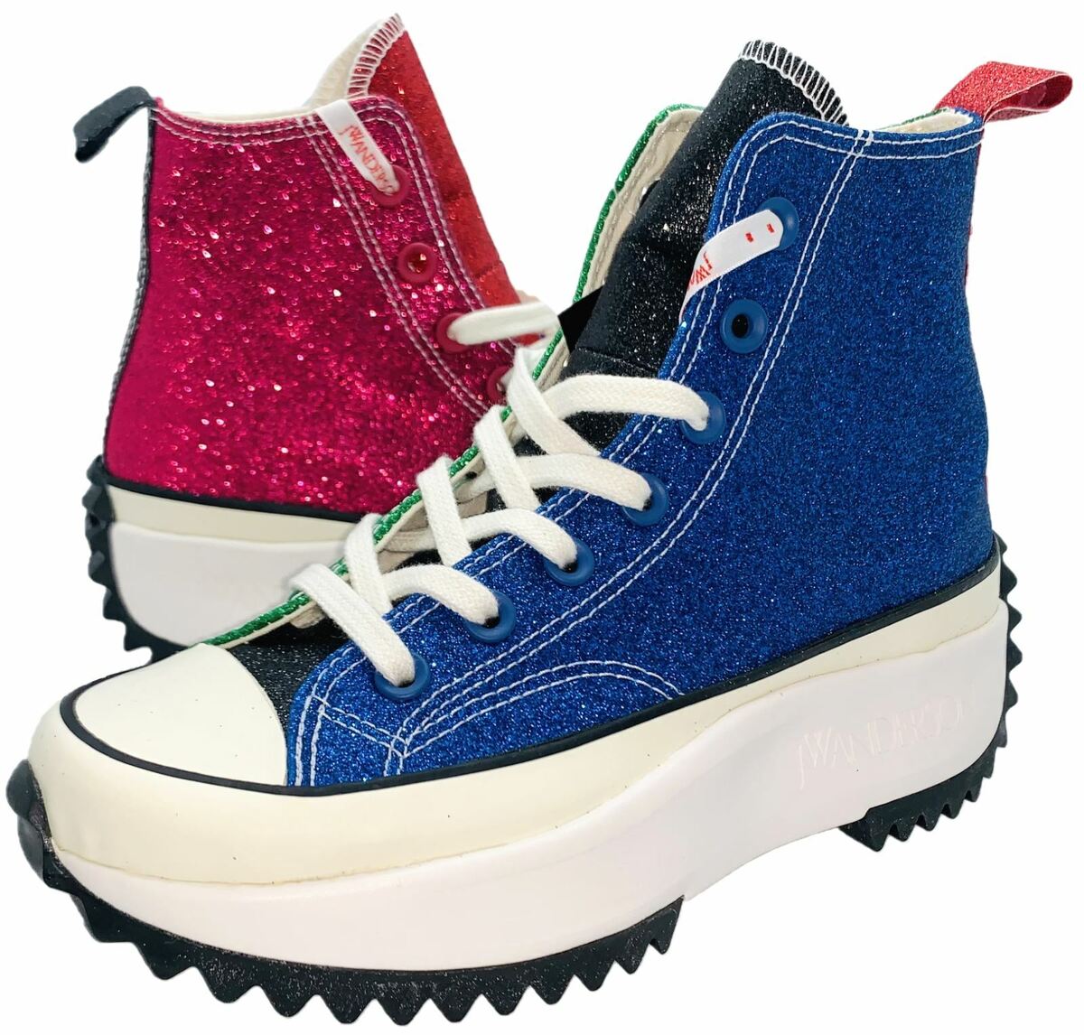 Converse JW Anderson Run Star Hike Hi Glitter Sneaker Shoe Converse JW Anderson Run Star Hike Hi Glitter Sneaker Shoe