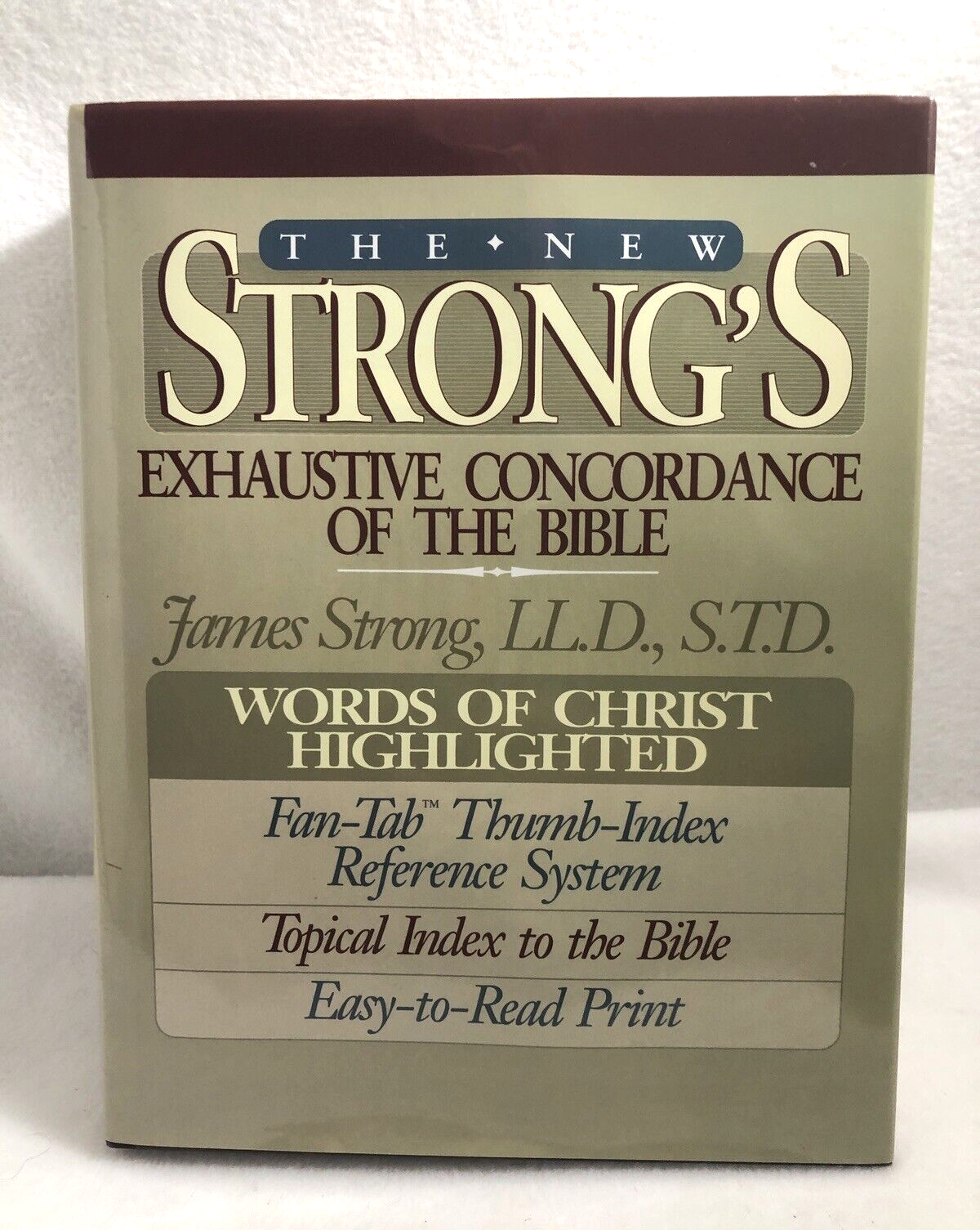 New Strong's Exhaustive Concordance of the Bible Words of Christ Highlighted