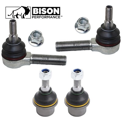 Bison Performance 4pc Front Outer Tie Rod & Lower Ball Joint Kit For Land Rover