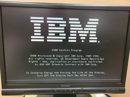 IBM Infowindow II 3488 V13 Twinax Logic and w/122 keyboard MONITOR NOT INCLUDED! - Picture 2 of 10