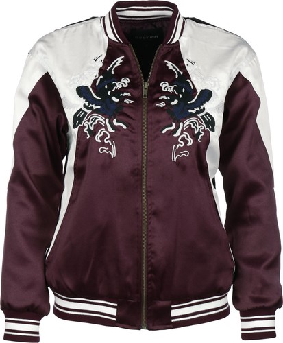 Chaqueta para Junior Obey TALONS TOUR Port Royal Contrast Bordado Bombardero Satén (D) - Imagen 26 de 37