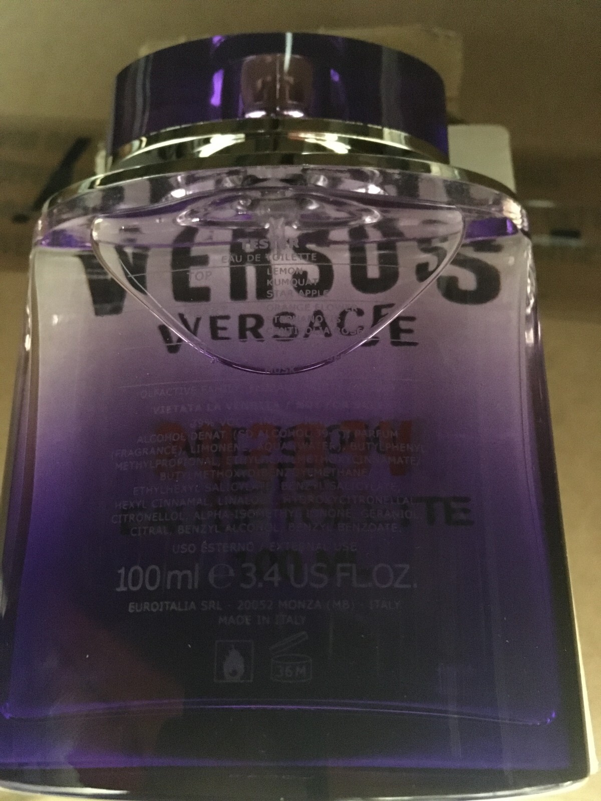VERSUS Versace purple bottle 3.4 Oz 100 ml Eau De Toilette spray For Women NEW T