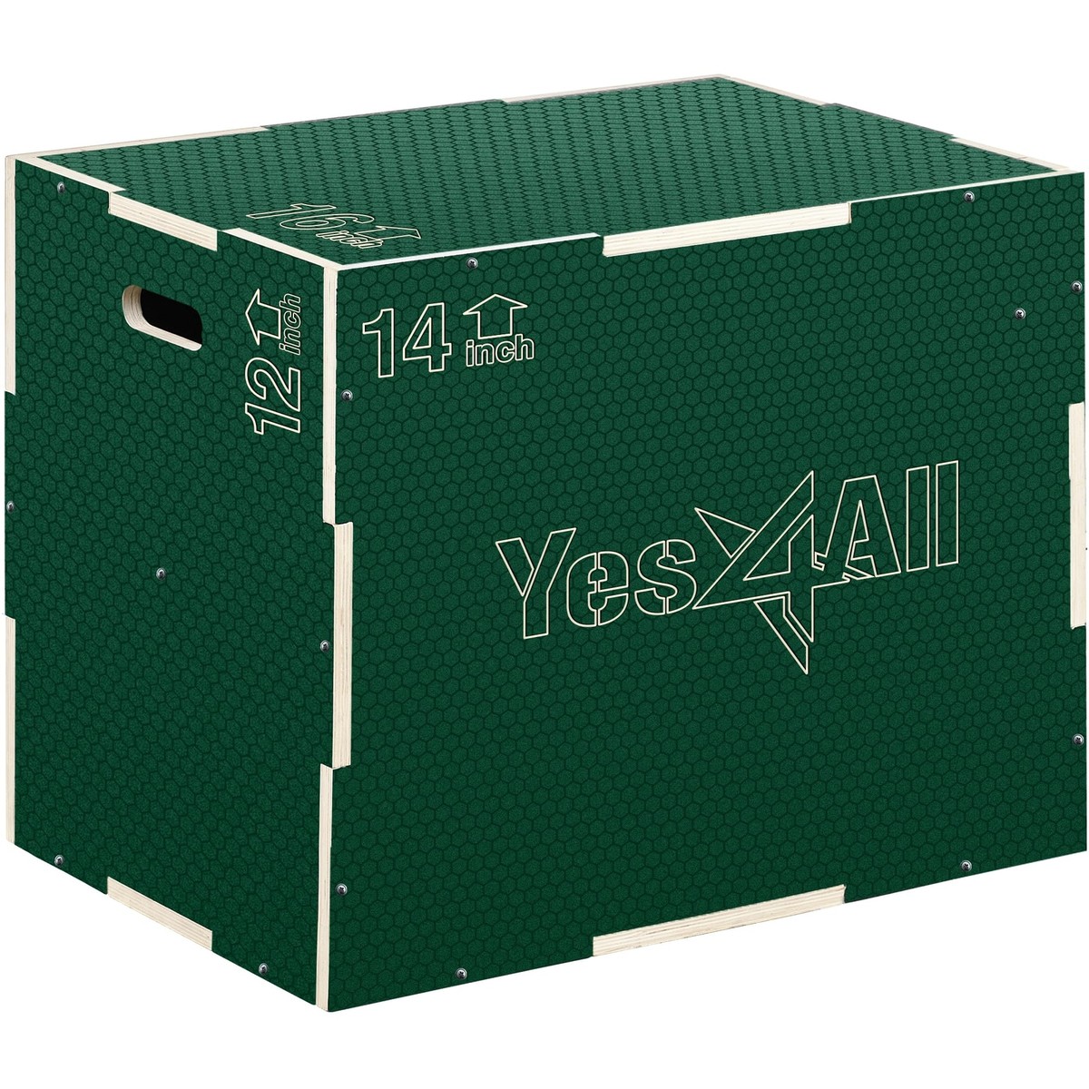 New Yes4All 3 in 1 Non-Slip Wooden Plyo Box Plyometric Box