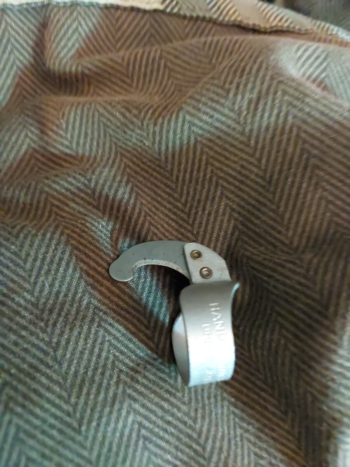 Vintage Handy Twine Knife *FINGER KNIFE* Upper Sandusky, Ohio size 10