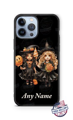 Cute Little Witches Halloween Phone Case For iPhone 15 14 Samsung S24 Google 8