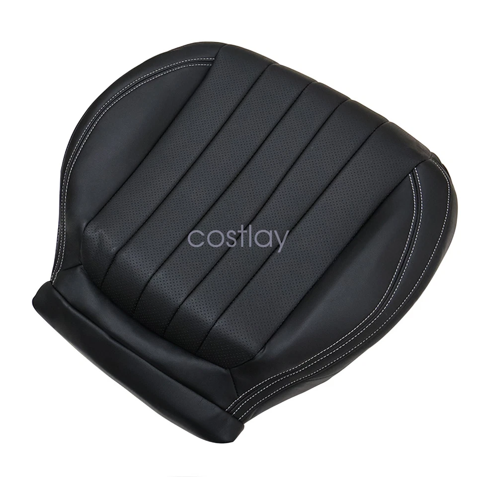 Cubierta de asiento de cuero negra para parte inferior del conductor para Mercedes Benz E300 E350 2017-2020 Foto 4 de 4