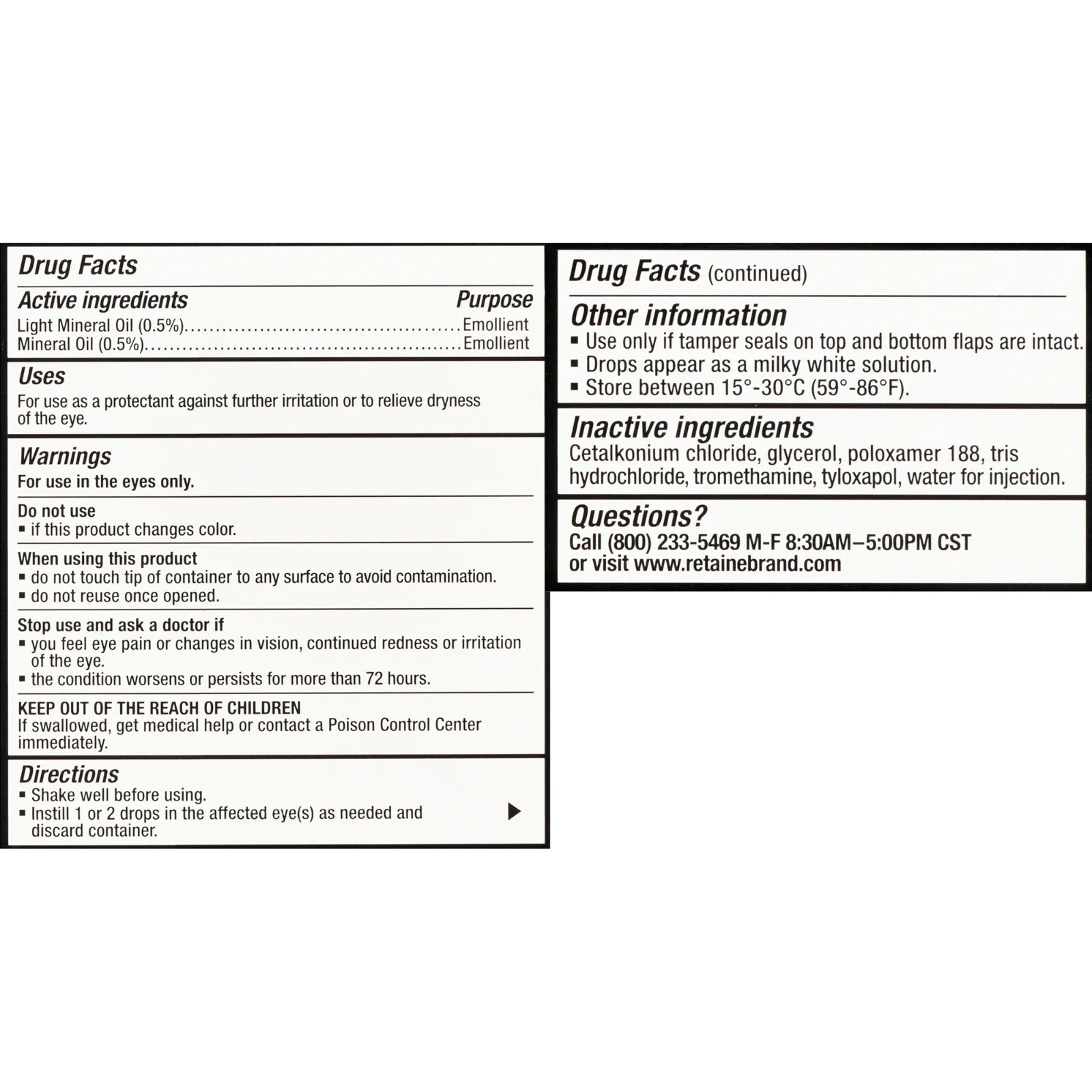 OCuSOFT Retaine MGD Ophthalmic Emulsion Single Use Container, White ...