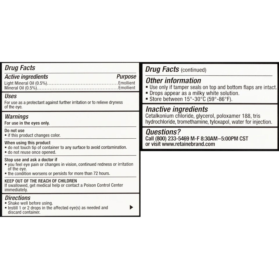 OCuSOFT Retaine MGD Complete Dry Eye Relief Lubricant Eye Drops 30 Ct ...