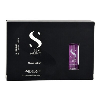 Fiole Für Dichtende Haare ALFAPARF Semi Di Lino Shine Lotion Fiole 12x13ml