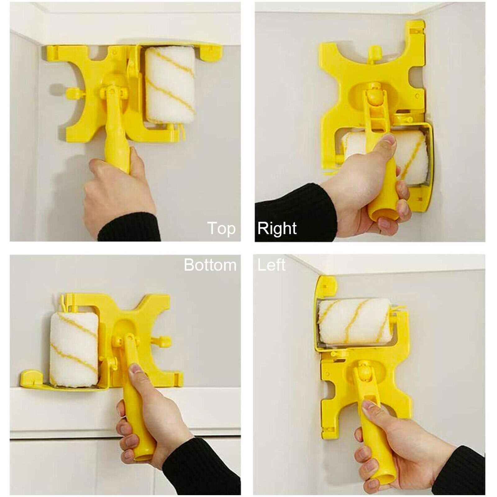 Portable CleanCut Paint Edger Roller Brush Safe Tool Set Home Wall