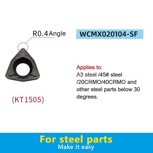 WCMT050308FN  WCMX WCGT ACZ330 10pcs CNC Carbide Turning Insert Grooving Blades - Picture 54 of 83