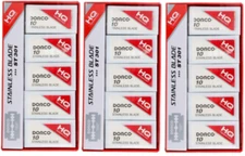 Dorco Red Double Edge Stainless Razor Blade - 3 PACK - ( 300 BLADES )  ST301-NEW