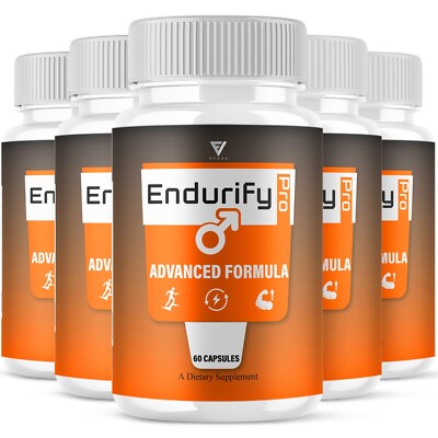 (5 Pack) Endurify Pro Capsules, Endurify Performance Support (300 Capsules)