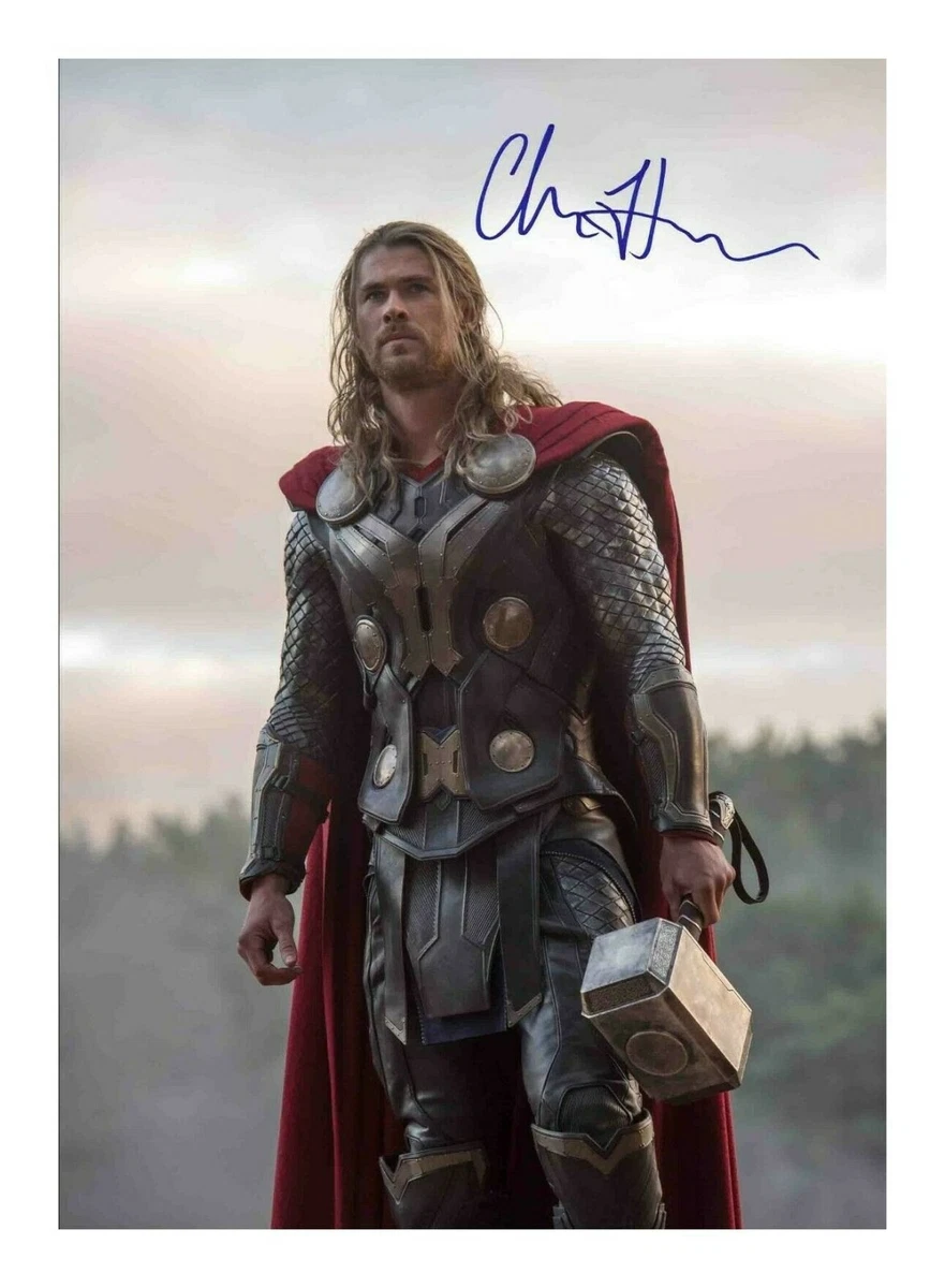 CHRIS HEMSWORTH - THOR AUTOGRAPH SIGNED PP PHOTO POSTER | eBay