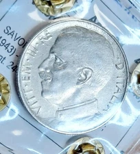 Vittorio Em.III 50 cents 1925 Rigato Rare Spl + #400