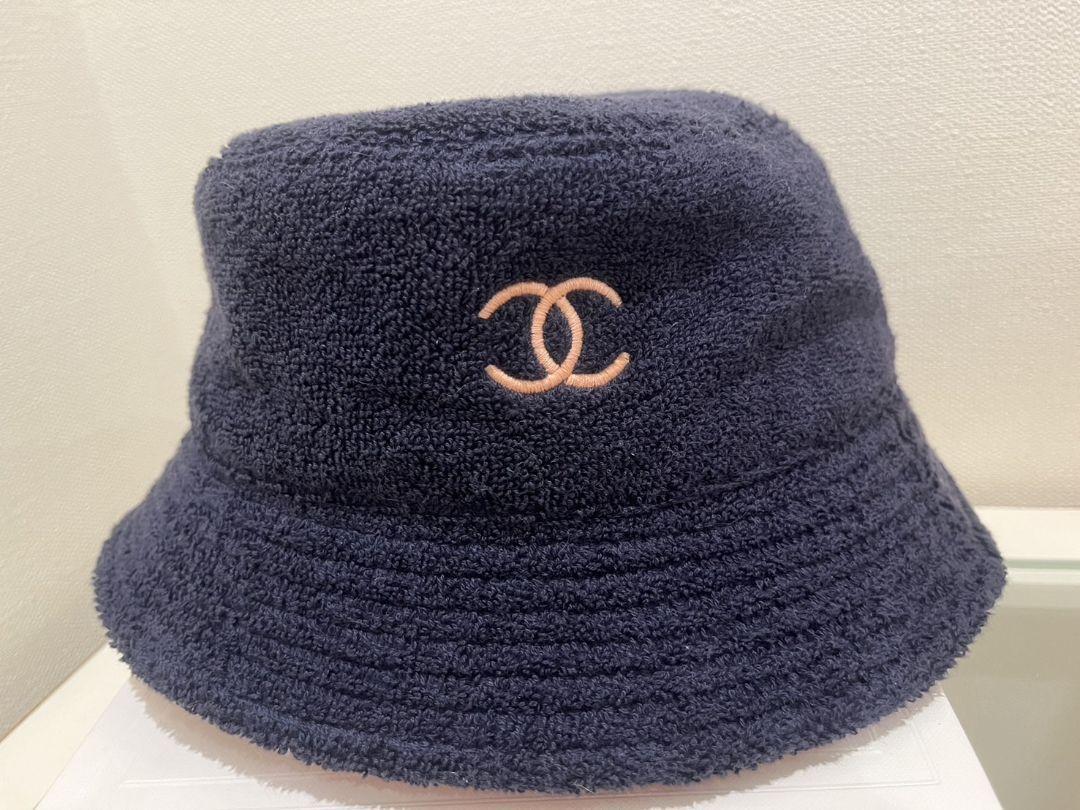 CHANEL ドット柄 バケットハット かわいい♡】CHANEL 帽子 バケットハット クロシェハット