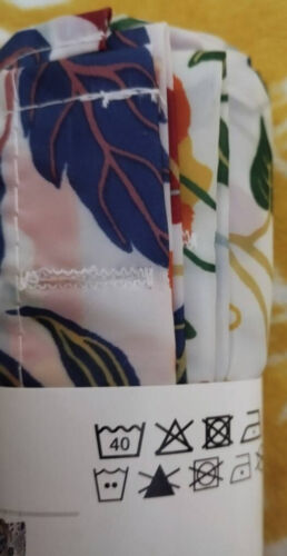 IKEA Strandlummer Cortina de Ducha Floral y Hojas Cottagecore NUEVO 180 x 180 cm - Imagen 2 de 4