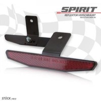 "Reflektor \"Spirit\" Rot Mit Halter RüCkstrahler Katzenauge FüR Motorrad E-GeprüFt"