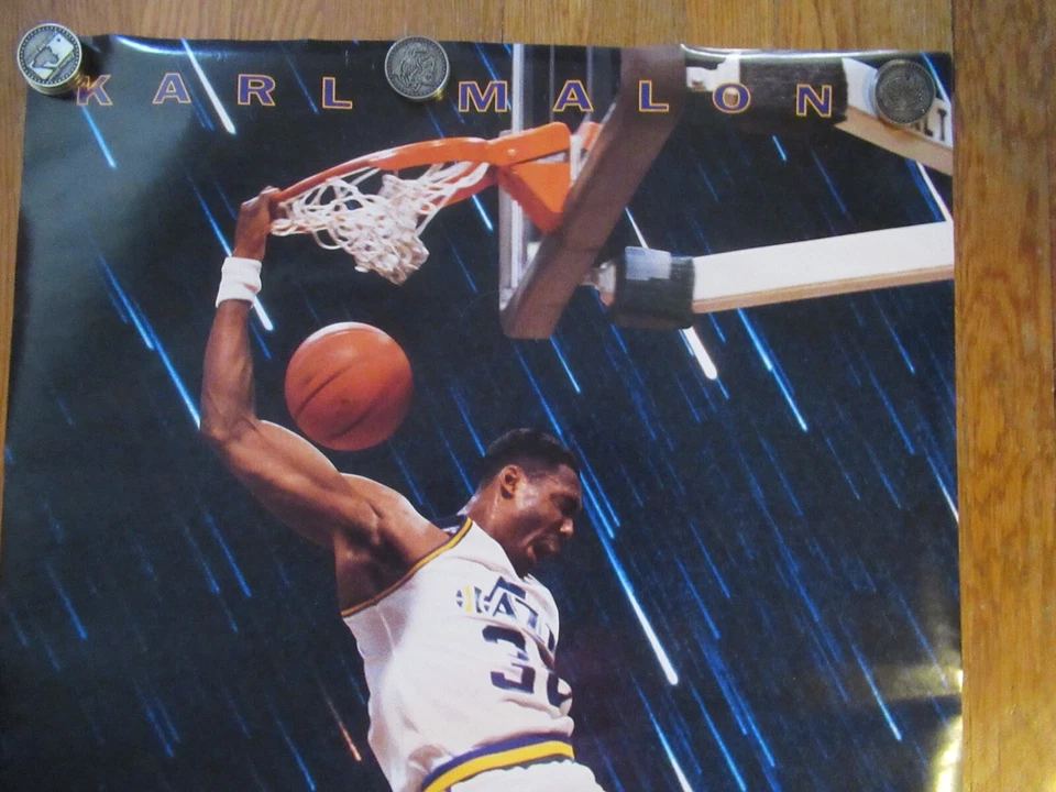 1991 karl malone the mailman costacos brothers poster new never opened - Image 2 of 4